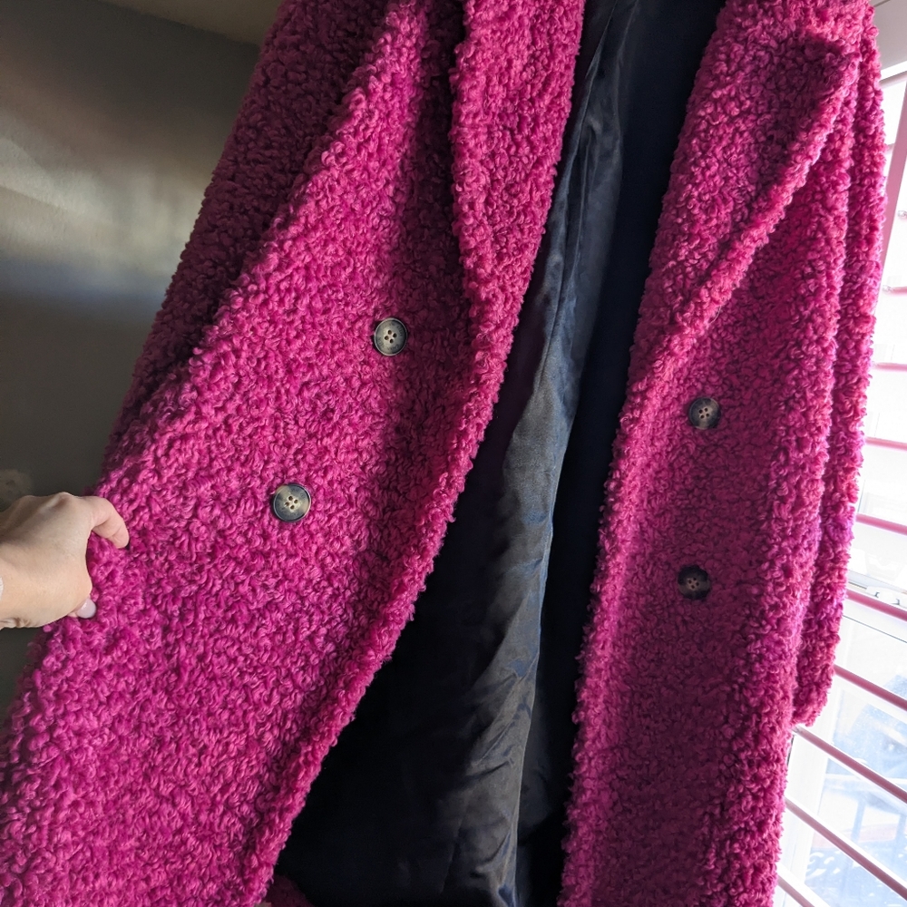 Calvin Klein Women's Faux Fur Coat - Pink